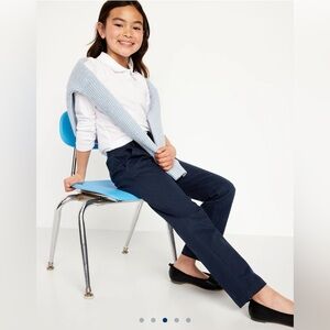 Old Navy Girl’s School Uniform Navy Blue Chinos